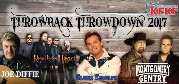 KFKF’s Throwback Throwdown: Montgomery Gentry, Joe Diffie, Restless Heart & Sammy Kershaw