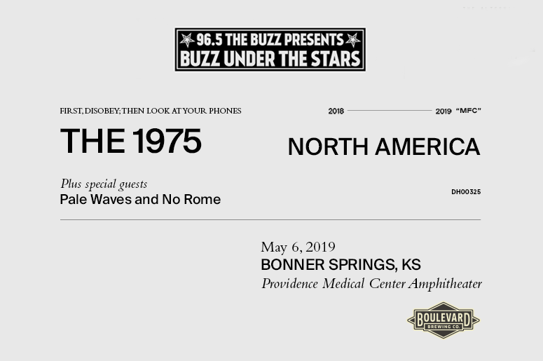 Buzz Under The Stars : The 1975, Pale Waves & No Rome