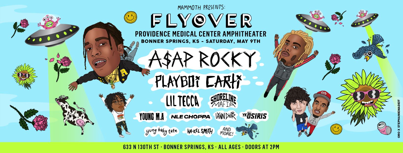 Flyover 2020: A$AP Rocky, Playboi Carti, Young M.A. & Lil Tecca